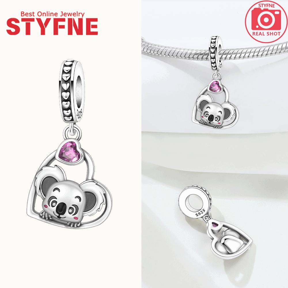 

Charm 925 Silver Animal Series Beads Koala Penguin Panda Chameleon Bead Pendant Fit Original Bracelet DIY Jewelry Gift for Women