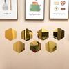3D Hexagonal Acrylic Mirror Wall Stickers for Living Room, Entrance, or Staircase - Self-Adhesive Decor