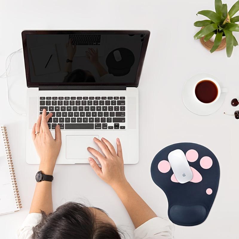 Ergonomic Cat Paw Mouse Pad With Wrist Rest Pad Comfortable Surface Mousepad For Gaming Office Home