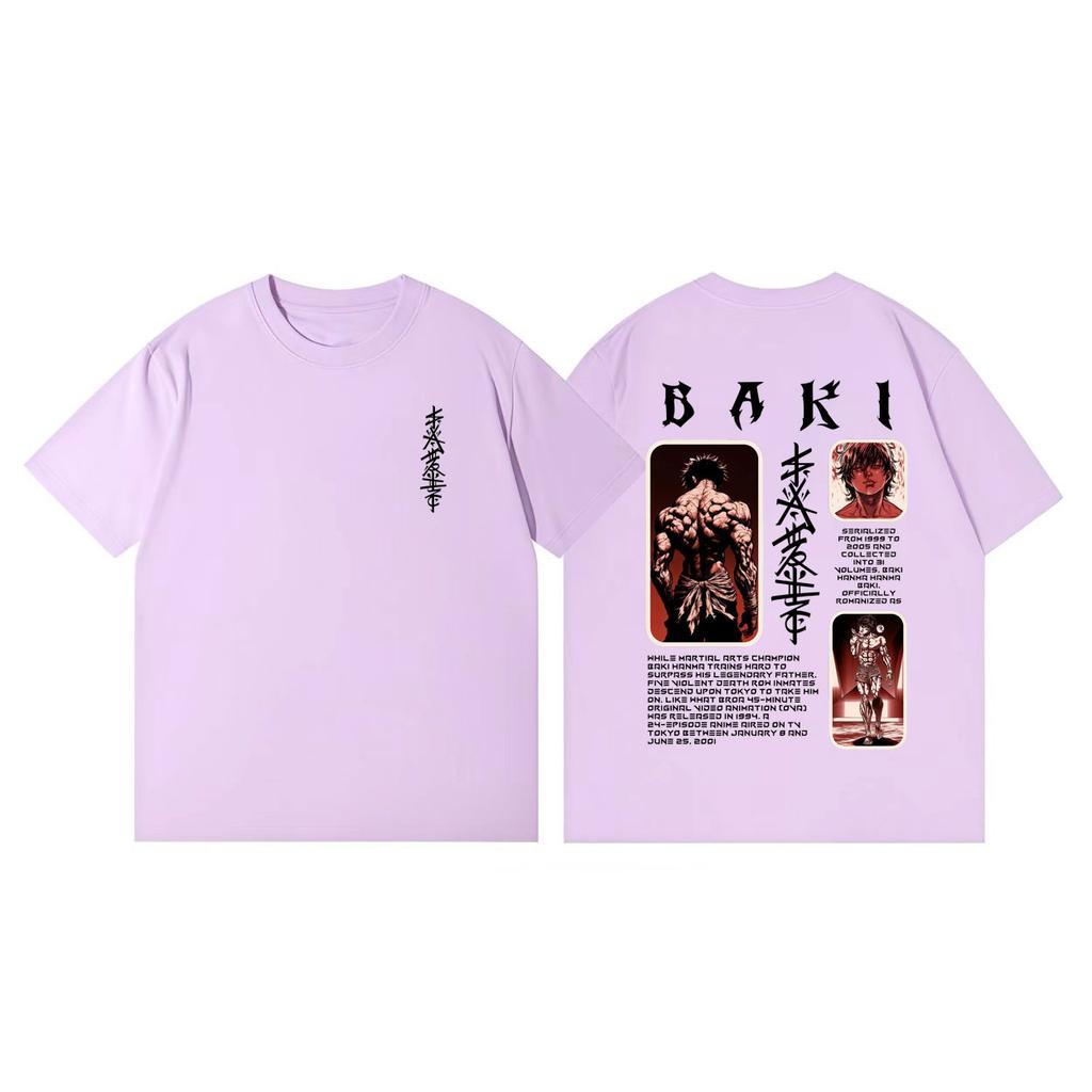 Japanese Anime Baki Graphic T Shirts Men Women Harajuku Manga Short Sleeve Tshirt Fashion Casual Oversized Tshirts Streetwear