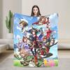 Umamusume Pretty Derby Blankets Anime Game Fuzzy Awesome Warm Throw Blankets for Chair Covering Sofa Spring/Autumn Travel