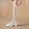 Summer Women Breathable Long Boots Designer Sexy Women Chunky Knee-High Boots Knight Boot Female Mesh Hollow Cool Sandals Mujer