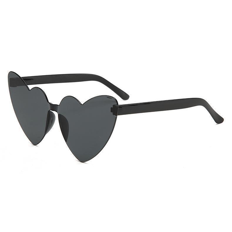 Y2K Heart Women Sunglasses Transparent Frame UV Protection Cute Shades for Toddlers Perfect for Outdoor Play&Daily Fashion KJ056