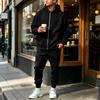 Men's Lined Zip Up Hoodie Sweatsuit Set Comfortable Athletic Track Suit with Pockets