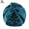 Popular imitation silk double-layer nightcap, cross-twisted cap, shower cap, beauty and makeup hat TJM