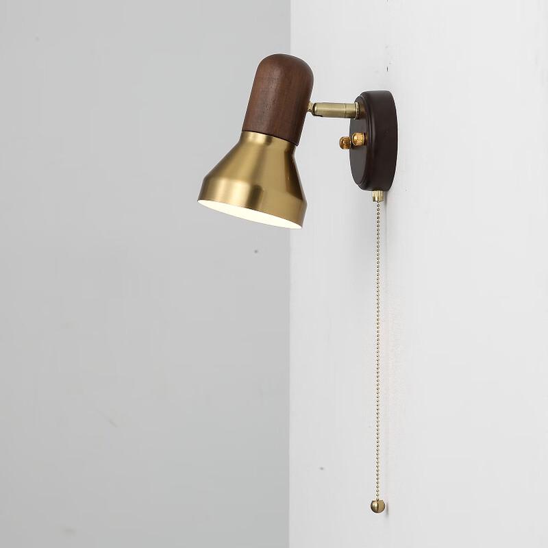 Nufeng Solid Wood Rotatable Wall Lamp