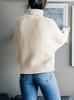 Women's Thick Yarn High Neck Pullover Sweater - 2019 Autumn/Winter Knitwear Collection for European and American Fashion.