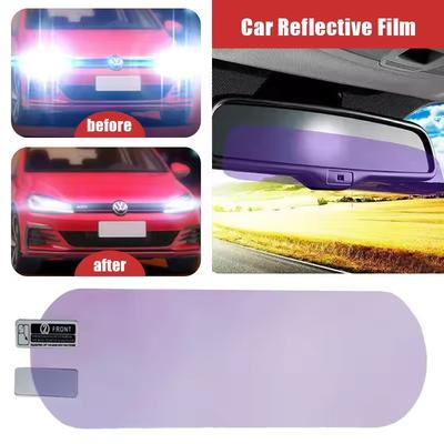 Film anti-éblouissement pour rétroviseur de voiture, autocollant de protection contre l'éblouissement de nuit en marche arrière, accessoires de film de protection pour conduite sûre