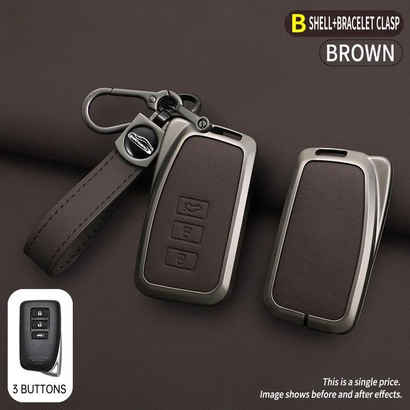 Alloy Auto Key Fob Case Cover Fit For Lexus Nx Gs Rx Is Es Gx Lx Rc 200 250 350 Ls 450H 300H Key Fob Automotive Cover Key Ring Keyring Auto
