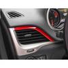 Console Side Outlet Vent Frame Strip 2PCS For Jeep Cherokee 2014-2018 Bright Red