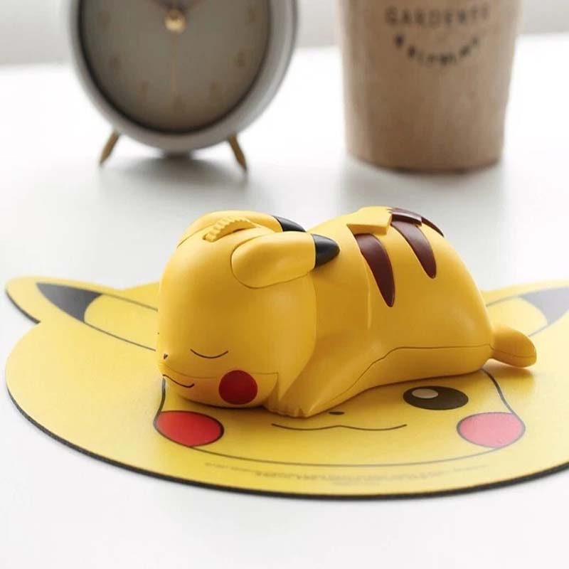 POKEMON Ekte Pikachu Figur Bluetooth-mus Trådløs Mus 1200 DPI