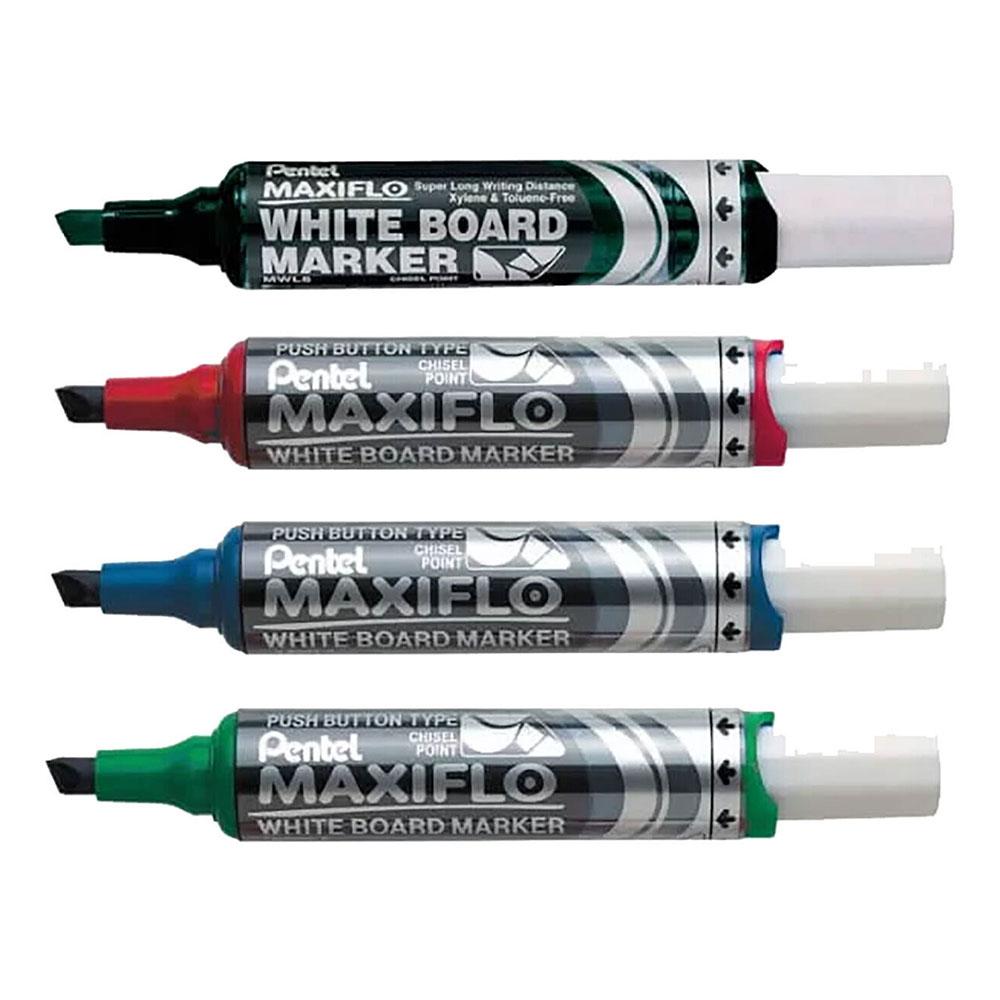 Pentel Maxiflo Whiteboard-Marker 4 Stück