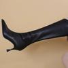 New Style Women Pointed Toe High Boots Sexy Leather High Heels Shoes Woman Trend Elegant Luxury Boots Pumps Stilettos Boots