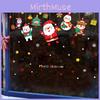 Tree Christmas Snowman Santa Claus Window Stickers Set Christmas Decoration