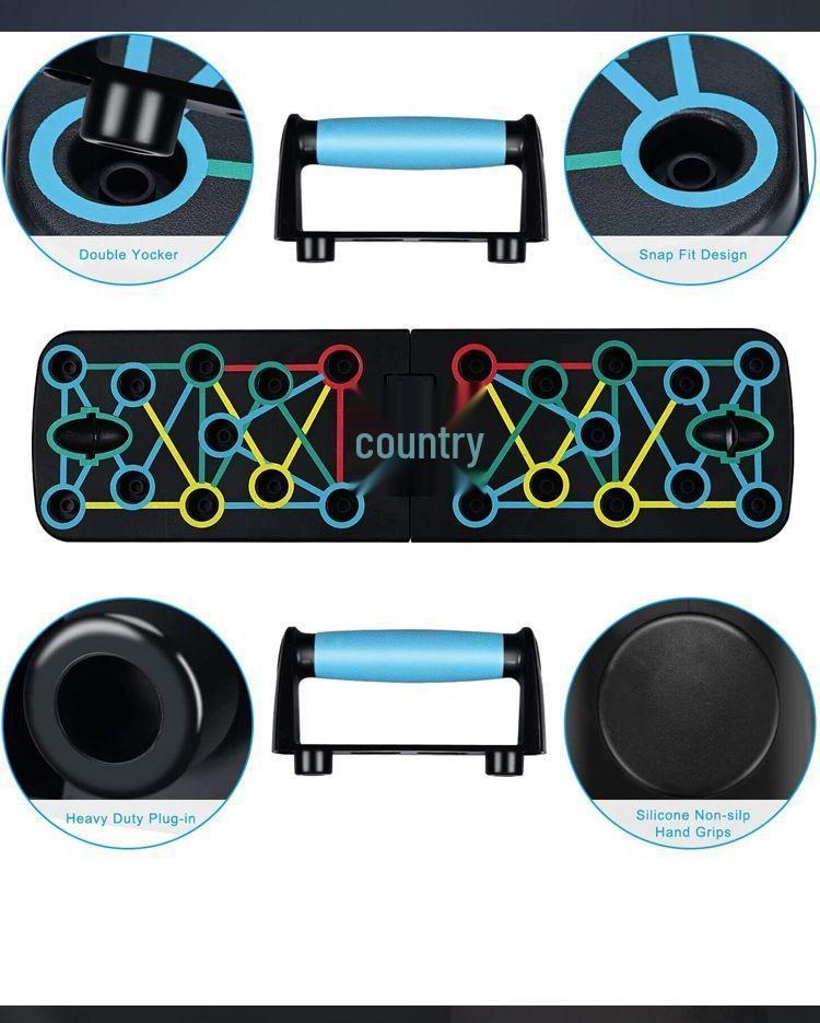 Unisex Multi-Functional Foldable Push-Up Board for Ab and Chest Training
