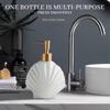 Refillable Ceramic Starfish Lotion Bottle Shell Shape Shampoo Moisture Bottling  for Home