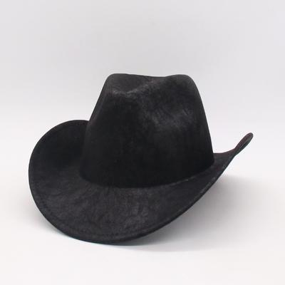 Spring And Autumn Crack Gentleman'S Hat Vintage Western Cowboy Top Hat Jazz Hat