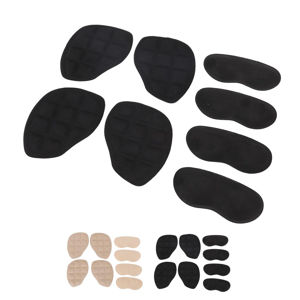 8 Pcs Forefoot Heel Cushion Inserts Non Slip Improved Shoe Fit Adhesive Heel Grips Liners for Too Bi