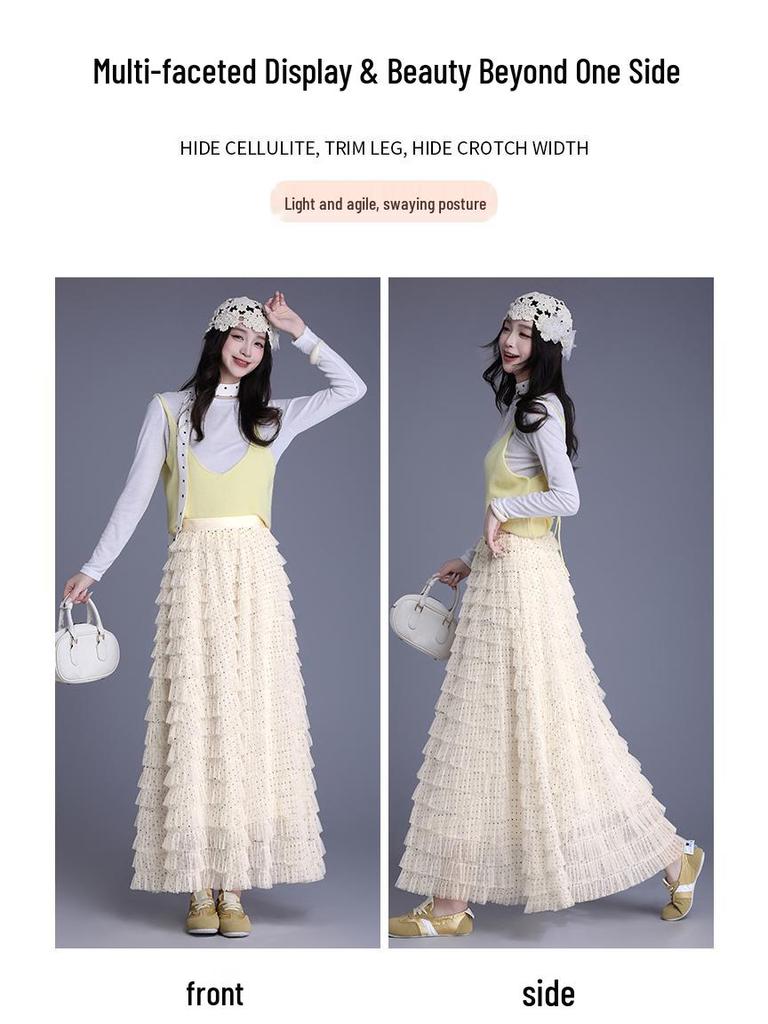 Women's Layered Mesh Puffy Skirt - Spring/Summer 2026 Collection