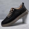 2024 New Men's Summer  Casual Leather Shoes Luxury Men Designer Outdoor Comfort Breathable Casual Shoe Walking Shoes