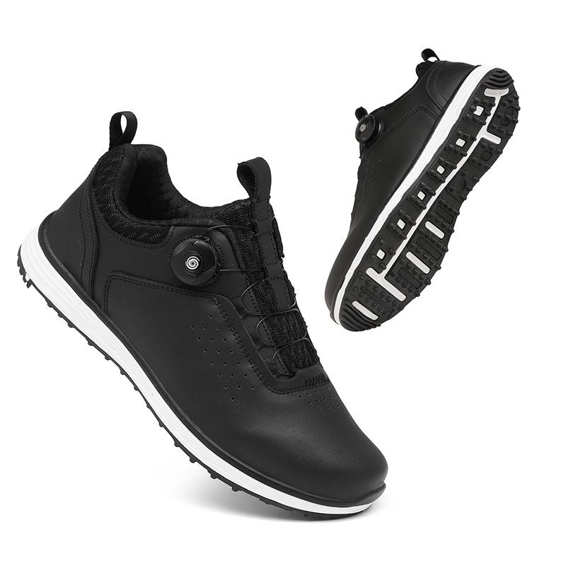 F-022 Men's Breathable Golf Shoes with Fixed Spikes