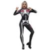 Halloween-Skelett-Jumpsuit mit Digitaldruck, Streetstyle-Cosplay-Outfit, Unisex