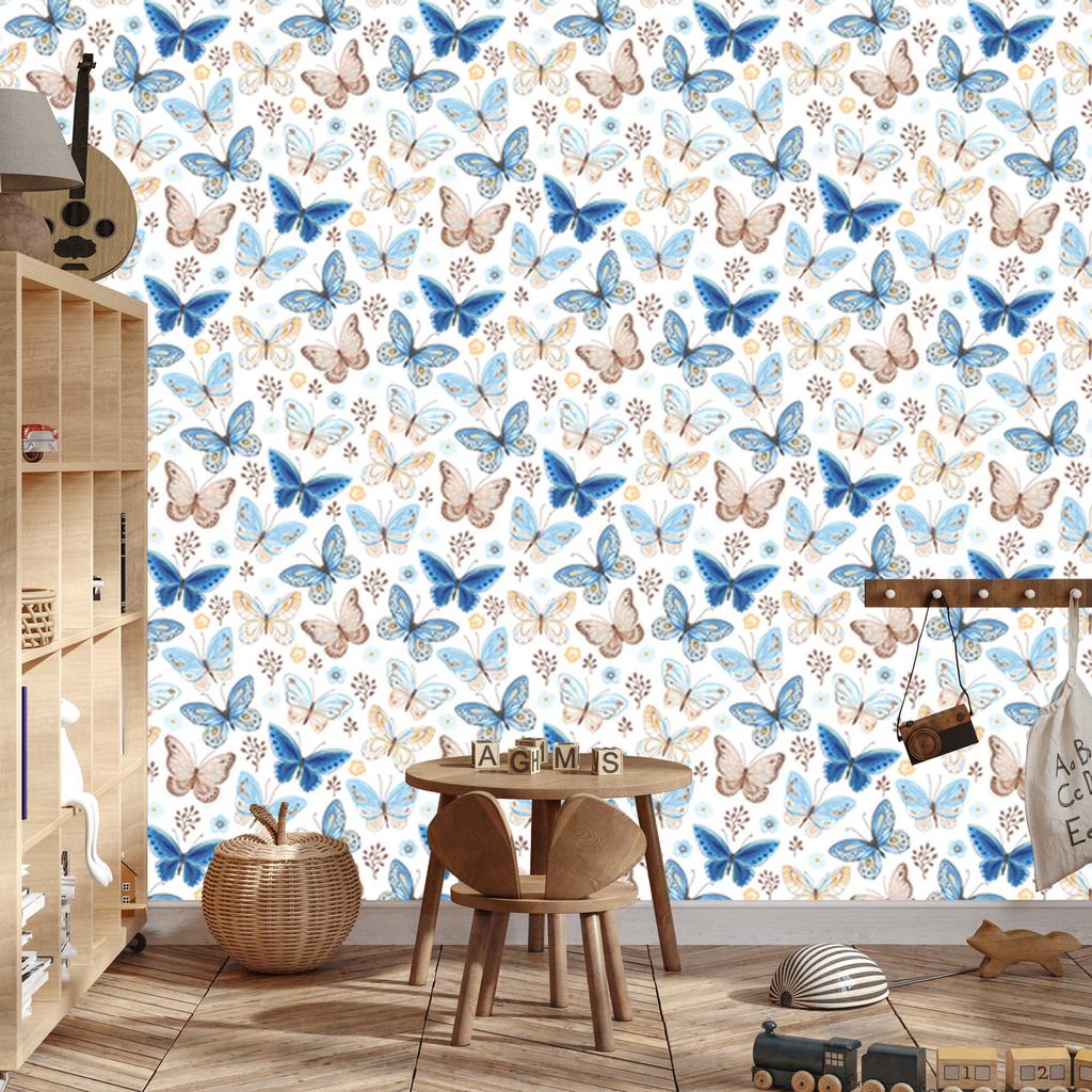 Colorful Butterflies Wallpaper for Living Room and Bedroom 50x1000