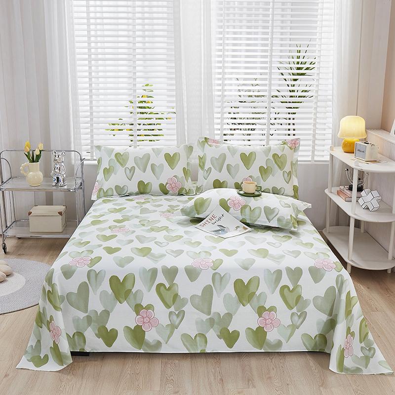Cotton Bed Flat Sheet for Double Bed Plain Solid Color Top Sheets Single/Queen/King Flat Bedsheets Home Bed Linen Sheets