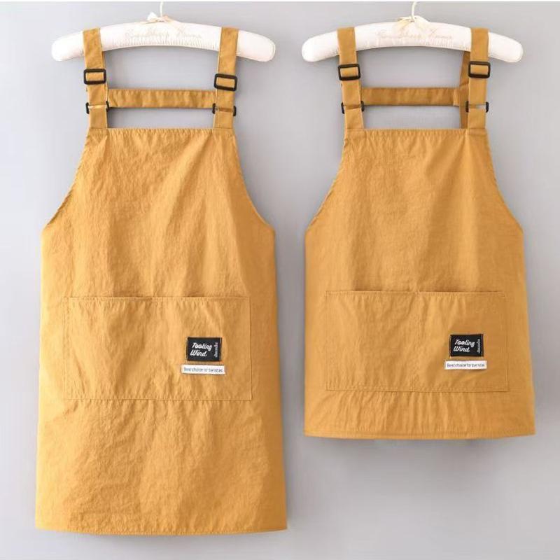 Fashionable Splash-Proof Korean Style Apron for Home Kitchen Cooking and Catering Special Work Clothes for Adults Waiter