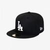 New Era Mlb La Dodgers Cappellino Fitted Base Nero Bianco 11591149