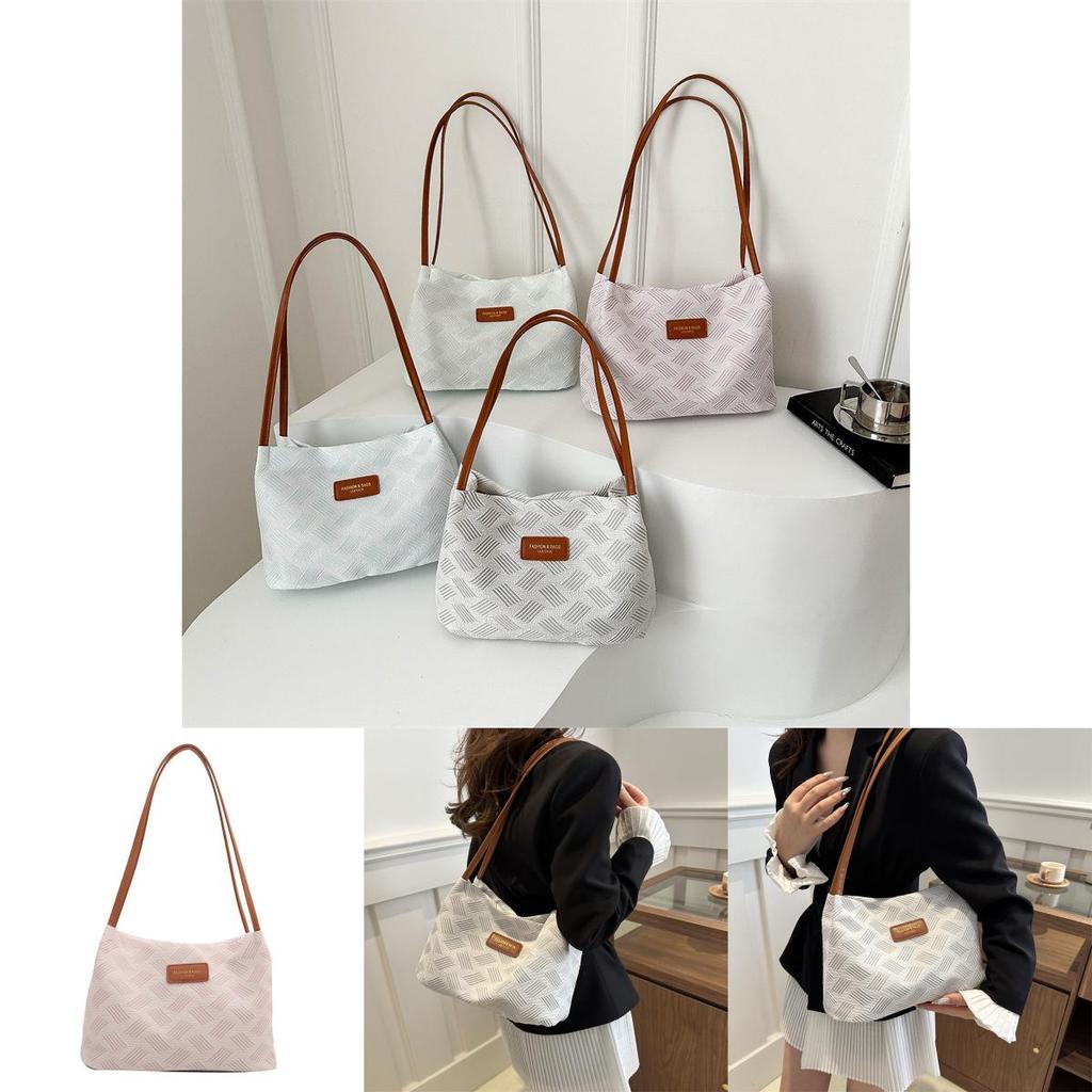 Stylish Gray Pink Blue Green 2024 Summer New Tote Bag Casual Commuter Handbag For Women