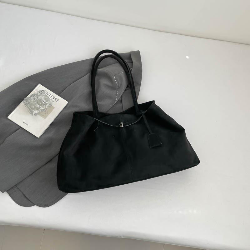 Vintage Suede Underarm Bag Women's Autumn New Fashion One-shoulder Large-capacity Commuter Tote Bag