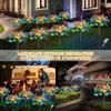 5Pcs Solar Power Fireworks Light 400LEDS Outdoor Solar Light Waterproof LED Fairy Lights 8 Modes Lighting For Garden Lawn Yard