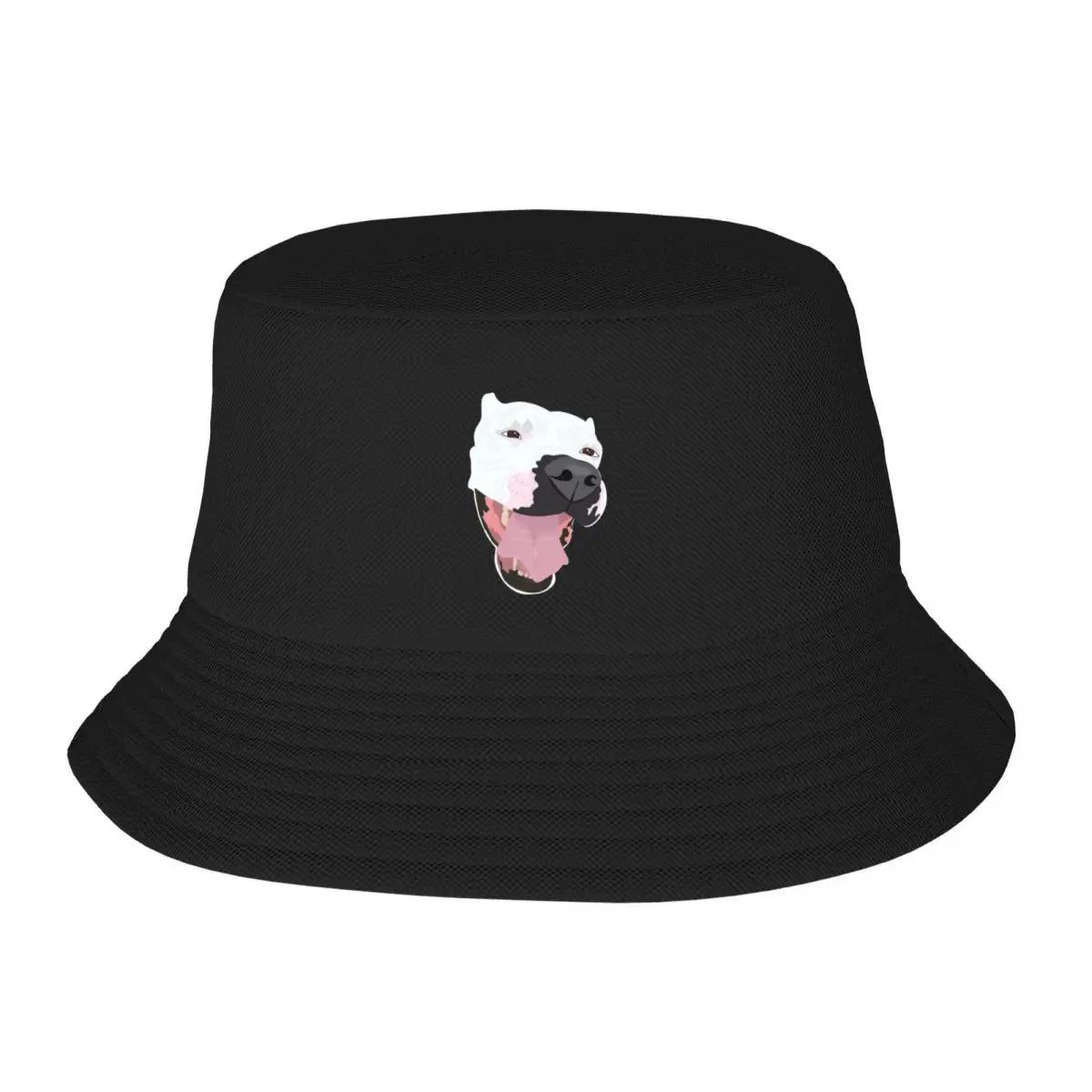 New Dogo Argentino Bucket Hat Hiking Hat Rugby Streetwear Womens Hats For The Sun Unisexs