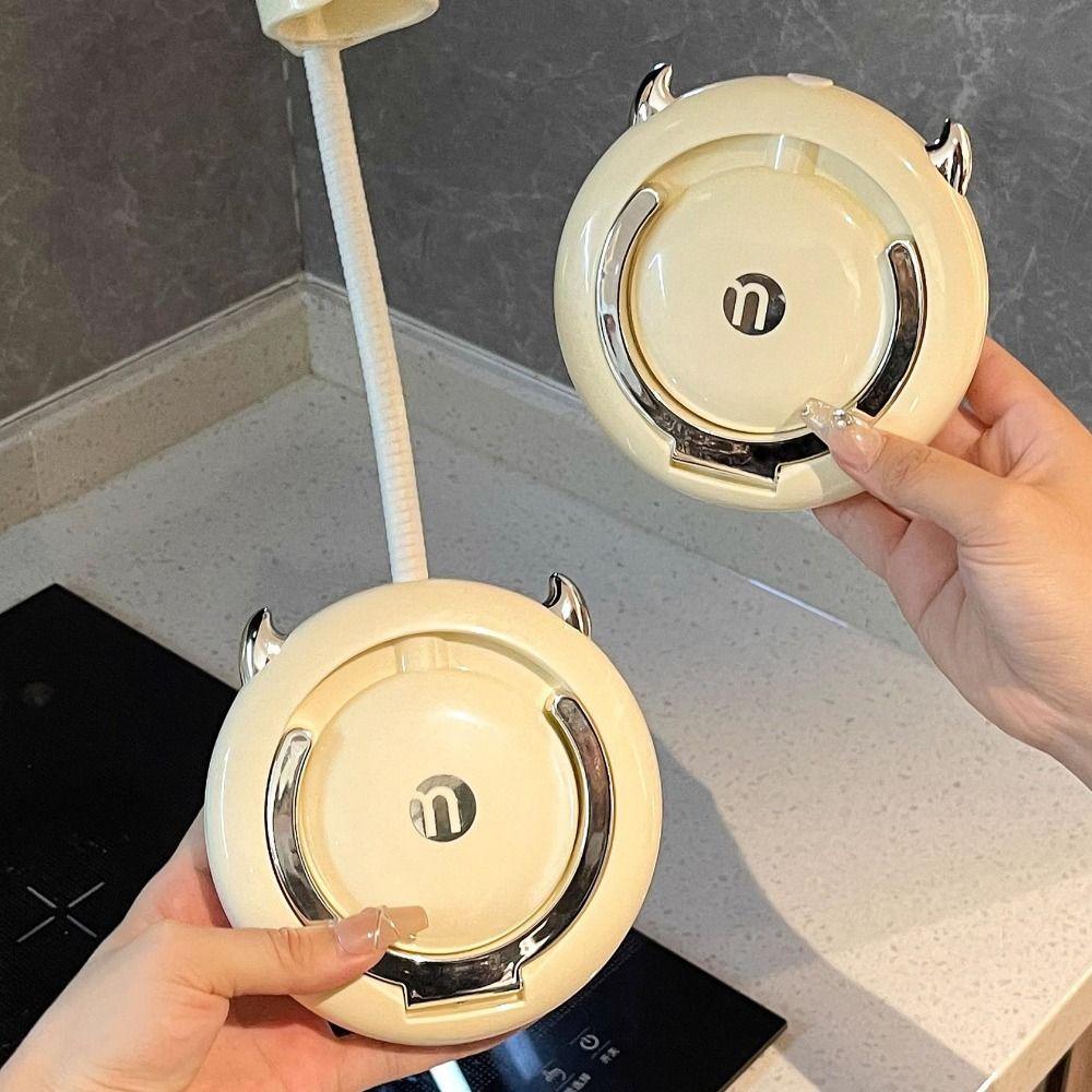 Wall-Mounted Hair Dryer Fixer 360° Adjustable Bathroom Storage Rack Hair Dryer Organizer  Dormitory