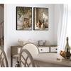 2Pcs Vintage Olive Tree Wall Art Farmhouse Still Life Wall Decor Print Rural Painting Artwork Olive Branch In Ceramic Vase Pictures for Living Room