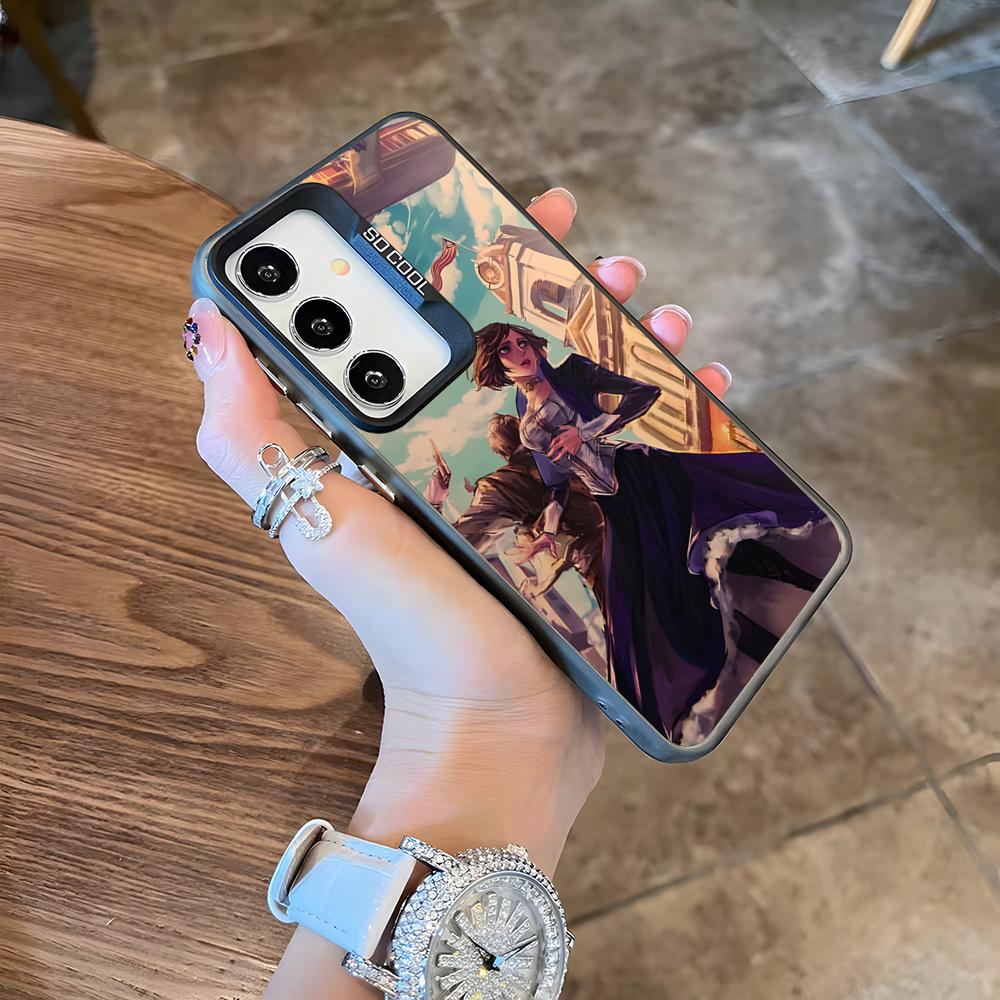 Game B-BioShock Phone Case For Samsung S26 S25 Plus S20 S20 Plus S22 Ultra S23 FE S21 Plus S21 Ultra Colorful Cover