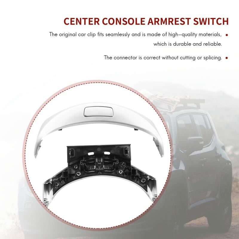 ABS+PC Center Console Armrest Switch Button Trim Cover For Mercedes Benz C GLC Class W205 W253 2015--M53K