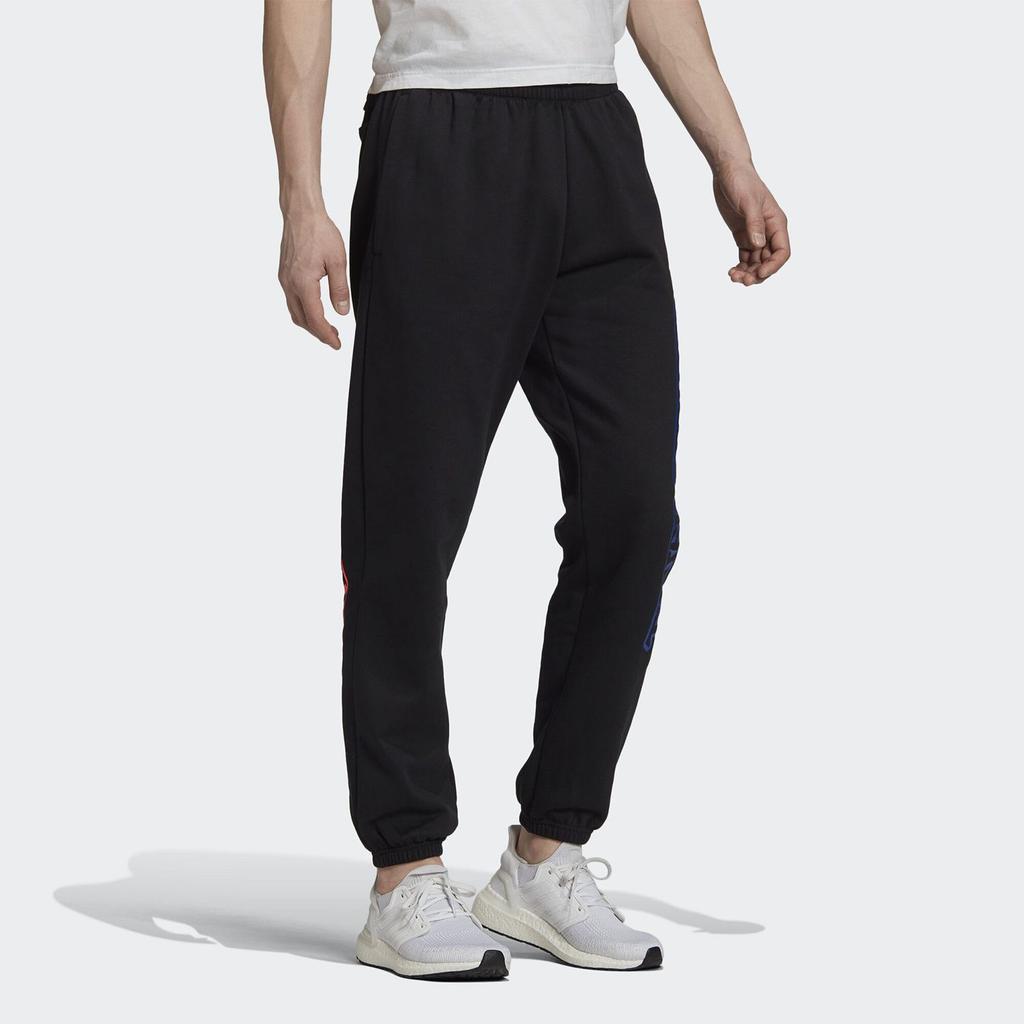 adidas Knitted Sweatpants Men's Black Thin Cuffed Pants FR6603