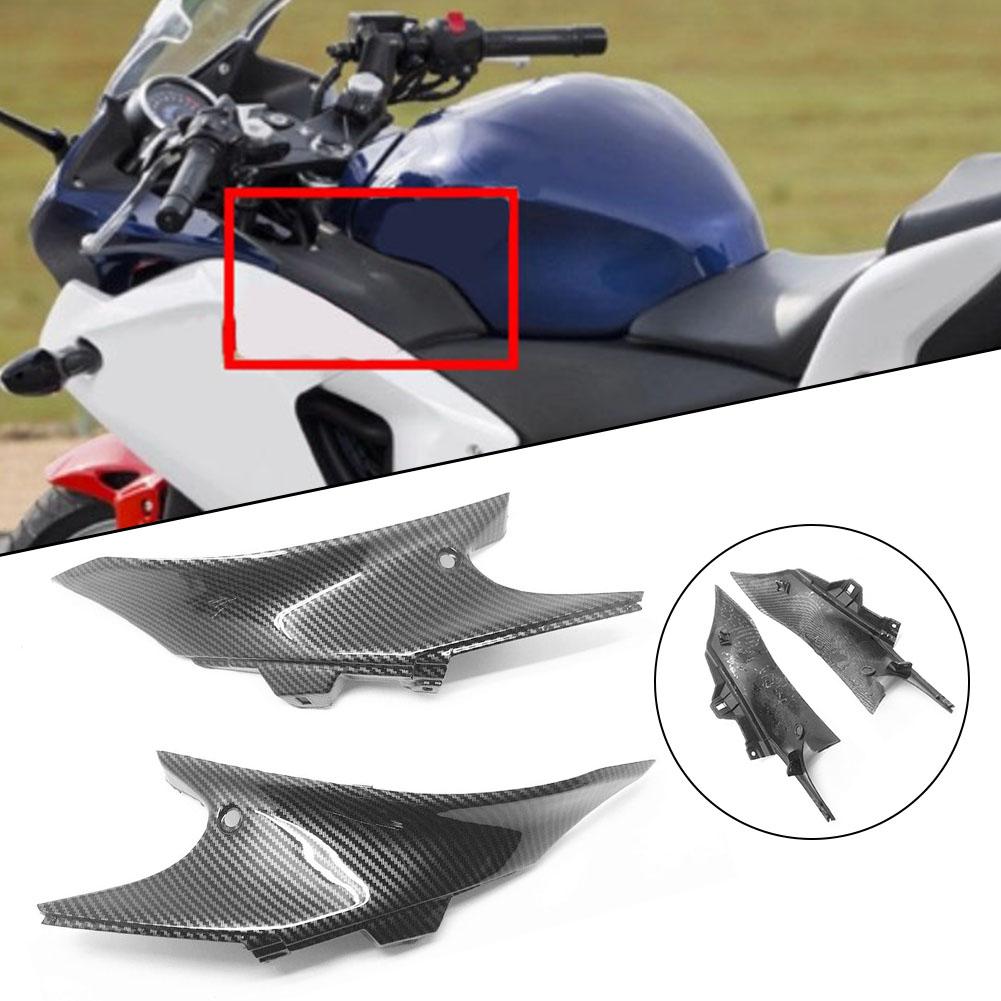 High Quality Carbon Fiber Tank Side Cover Fairing for HONDA CBR 250R 2011 2014 Easy Installation and ABS Material