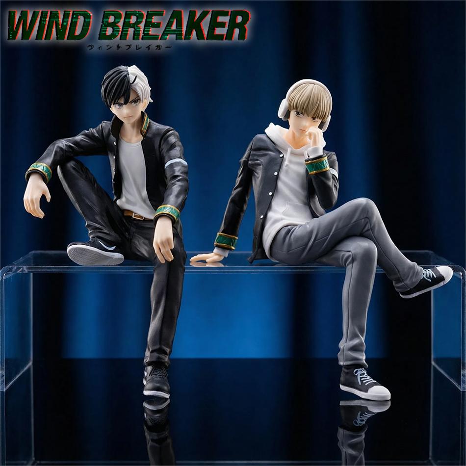 15CM Anime WIND BREAKER Sakura Haruka Figur Kaji Ren Nudelstopper Figur Sitzende Sammlung Schreibtischornamente Modellspielzeug Puppe