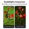 Solar Garden Lights, Solar Outdoor Light, Color Changing Rose Lights for Yard,Garden Decoration, Realistic Rose Flower Lights