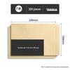 200 Pcs Extra Thick 120g Kraft Paper Envelopes for VAT Invoices and Letters