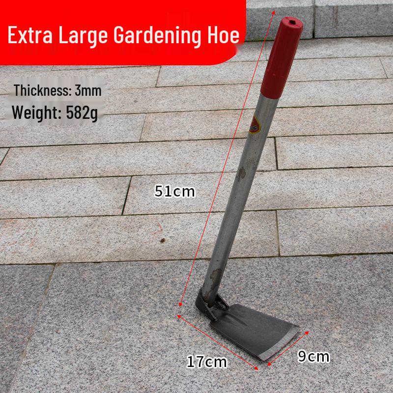 Manganese Steel Dual-Use Hoe: Ideal for Loosening Soil, Planting Vegetables & Flowers, Digging Bamboo Shoots, Steel Handle, Cordyceps Incl.