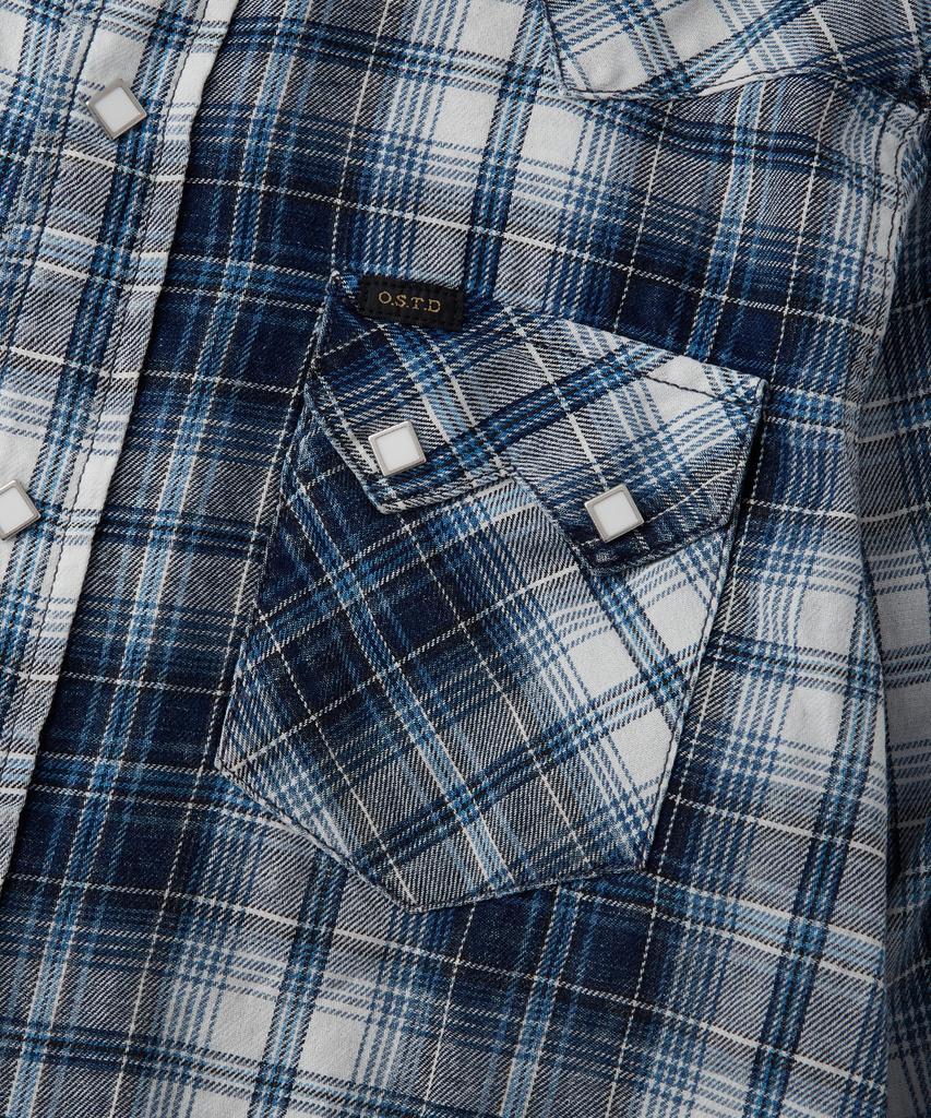 OUTSTANDING Western Indigo Check Shirt_Indigo Check