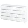 Chest of Drawers 84 Matte White/Glossy White