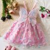 Butterfly Princess Dress For Girls With Cotton Blend Fabric Summer Child Gown