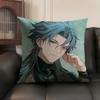 Ji Yan Wuthering Waves Cute Cushion Cover Natural Linen Organic Fabric Double-Sided Printing Sofa Home Decor Gift Pillow Case