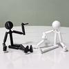 Stickman Ornament Multi-Purpose Action Figure Decor Mysterious Design Stress Relief Toy with Fully Poseable Robot