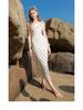 Elegant French White Polka Dot Suspender Dress - Summer 2025 Waist-Cinching Slimming Design